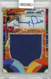 2023 TOPPS World Baseball Classic Jeremy Pena Relic Autographs Orange Cracked Ice #WBCRAJPE【05/25】 Dominican Republic