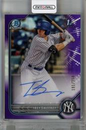 2022 Topps Bowman Chrome Trey Sweeney Prospect Autographs Purple Refractors #CPATS【191/250】