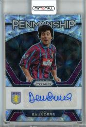 2023-24 Panini Prizm English Premier League Dean Saunders Penmanship Prizms Choice #2 Aston Villa