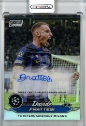 2023-24 Stadium Club Chrome UEFA Champions League Davide Frattesi Chrome Autographs #CADF FC Inter Milan
