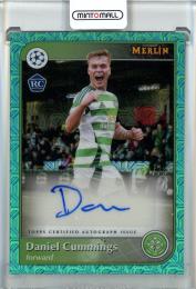 2024-25 Merlin UEFA Club Competitions  Daniel Cummings Autographs Aqua #AUDC RC【08/75】 Celtic FC