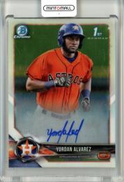 2018 Topps Bowman Chrome Yordan Alvarez #CPA-YA Prospects Autographs Astros