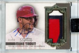 2019 Topps Dynasty Mike Trout #DAP-MTR5 Autograph Patches【10/10】《ラストナンバー!》 Angels