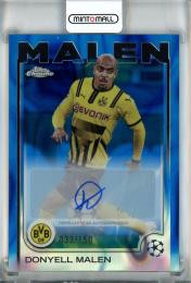 2024-25 Topps Chrome UEFA Club Competitions Donyell Malen Blue Lava Refractors #CADM【033/150】 Borussia Dortmund