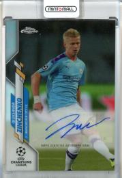 2019-20 Topps Chrome UEFA Champions League Oleksandr Zinchenko Autographs Refractors #CAOZ Manchester City