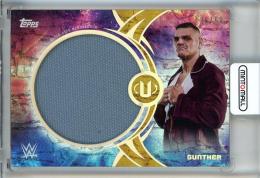 2025 Topps Universe WWE Universe  Gunther WWE Authentics Gold Stone #WAUGUN【36/50】
