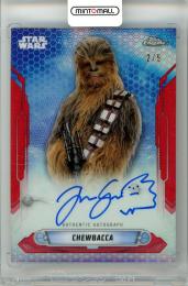 2019 Topps Star Wars Chrome Legacy Joonas Suotamo as Chewbacca #NA-JSO New Trilogy Autograph Red Refractor Parallel【2/5】