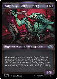 【MUL】【ENG】【ハローFoil】《アーボーグの暴食、ヤーグル/Yargle, Glutton of Urborg》