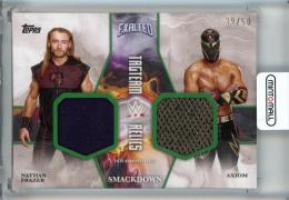 2025 Topps Exalted WWE Axiom/Nathan Frazer Tag Team Relics Green #TTFA【39/50】