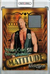 2003 Fleer WWE Aggression Stone Cold Steve Austin Matitude Event Used #MSA