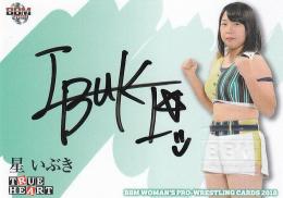 BBM2018 TRUE HEART  星いぶき 直筆サインカード  03/90