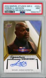 2024 Upper Deck Marvel Studios Samuel L. Jackson as Nick Fury Cinematic Signature Sensations #SSSJ【PSA9】