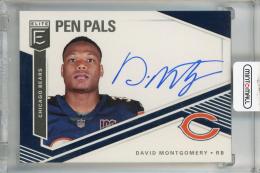 2019 Panini Donruss Elite David Montgomery Pen Pals Autographs #14  Chicago Bears
