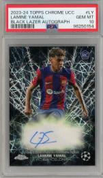 2023-24 Topps Chrome UEFA Club Competitions Lamine Yamal Black Lazer Autographs #BLA-LY RC【PSA10】 FC Barcelona