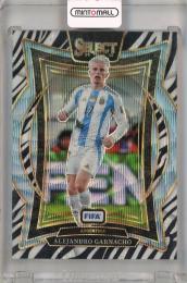 2024-25 Panini Select FIFA Alejandro Garnacho Terrace Zebra #60 ※裏面汚れあり Argentina