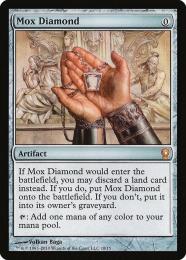 【V10】【ENG】【Foil】〈010-M-N〉《モックス・ダイアモンド/Mox Diamond》EX+