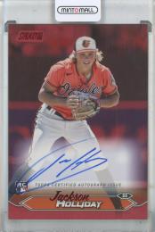 2024 Stadium Club Jackson Holliday Autographs Red Foil #SCBAJHH【46/50】 Bltimore Orioles