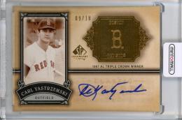 2005 SP egendary Cuts Carl Yastrzemski Classic Careers Autograph【09/10】 Boston Red Sox