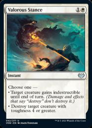 【VOW】【ENG】【Foil】《勇敢な姿勢/Valorous Stance》