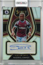 2022-23 Panini Select Premier League Maxwel Cornet  Signatures Silver #25 Auto  West Ham United