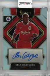 2022-23 Panini Select Premier League Stan Collymore Signatures Silver #1 Auto Liverpool FC