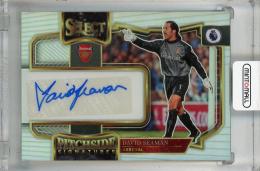 2022-23 Panini Select Premier League David Seaman Pitchside Signatures Silver #7 Auto  Arsenal