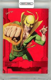2023 Sky Box Marvel Metal Universe Avengers Iron Fist #119 Precious Metal Gems Red【027/100】《やや難あり》