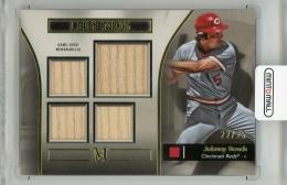 2024 TOPPS Museum Collection Johnny Bench Primary Pieces Legends Quad Relics Gold #SPPQRJB【22/25】 Cincinnati Reds