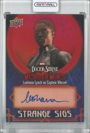 2023 Upper Deck Doctor Strange in the Multiverse of Madness Lashana Lynch as Captain Marvel Strange Sigs/SG-LL