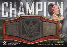 2018 TOPPS WWE  Bayley Silver Parallel Commemorative Championship Medallion 【20/25】
