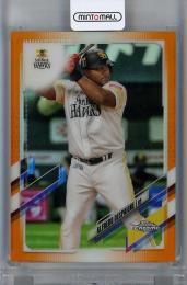 2021 Topps NPB Chrome  デスパイネ (福岡ソフトバンクホークス) Orange Refractors ※初期傷あり 06/25
