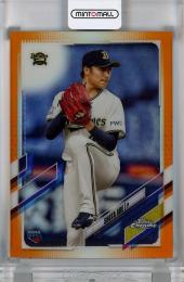 2021 Topps NPB Chrome  阿部翔太 (オリックスバファローズ) Orange Refractors ※初期傷あり 18/25