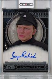 2017 Topps Star Wars 40th Anniversary George Roubicek / Commander Praji Autographs #AAGR