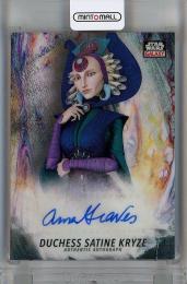 2021 Topps Star Wars Galaxy  Anna Graves Chrome Autographs #GAAG