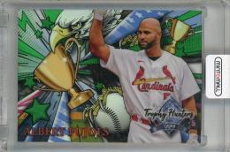 2022 Topps Stadium Club Chrome Albert Pujols Trophy Hunters Green Refractor #RL-24 ※裏面へこみあり【27/99】 St. Louis Cardinals