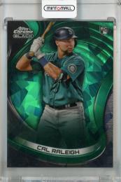 2022 Topps Chrome Black Cal Raleigh Green Atomic #32 RC ※初期傷あり【50/99】 Seattle Mariners