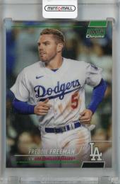 2022 Topps Stadium Club Chrome Freddie Freeman Green Refractor #291【12/99】 Los Angeles Dodgers