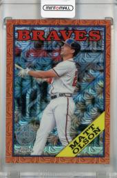 2023 Topps Series 1 Matt Olson 1988 Topps Chrome Silver Pack Orange Mojo #T88C-98 ※初期傷あり【05/25】 Atlanta Braves