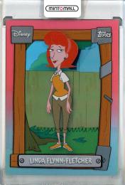 2026 Topps Disney Neon Linda Flynn-Fletcher Phineas & Ferb Red #P&F7【4/5】