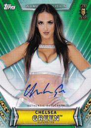 2019 Topps WWE Women's Division  Chelsea Green Autographs Greenパラレル版 035/150