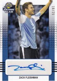 2018 Leaf  Grand Slam Tennis  Zack Fleishman Autographs Blueパラレル版 16/25