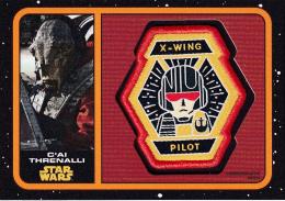2019 Topps Star Wars Journey to Rise of Skywalker  C'ai Threnalli - X-Wing Pilot Commemorative Patch Relic Orangeパラレル版 35/50