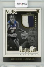 2022-23 Panini Noir Basketball Bennedict Mathurin Casting Call memorabilia【29/49】 Indiana Pacers