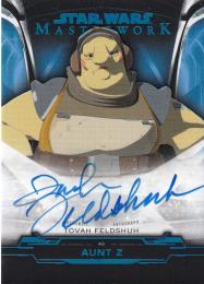 2019 Topps Star Wars Masterwork  Tovah Feldshuh as Aunt Z Animated Signers Blue Foilパラレル版 84/99