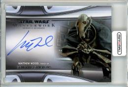 2021 Topps Star Wars MASTERWORK  Mathew Wood (Voice of) as Genaral Grievous Autographs