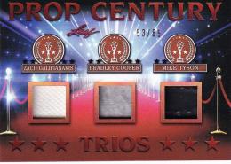 2019 Leaf Metal Pop Century  Zach Galifianakis/Bradley Cooper/Mike Tyson Prop Century Trios Relics 53/85