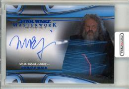 2021 Topps Star Wars MASTERWORK  Mark Boone Junior as Ranzar Malk Autographs Blue Foil 70/99
