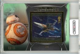 2021 Topps Star Wars MASTERWORK  BB-8 Postage Stage Stamp Relic Green 85/99