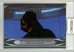 2021 Topps Star Wars MASTERWORK  Darth Vader Welcome to the Dark side Rainbow Foil 144/299