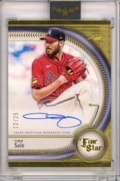 2024 Topps Five Star Chris Sale #FSA-CSA Five Star Base Autograph Card【22/25】 Braves